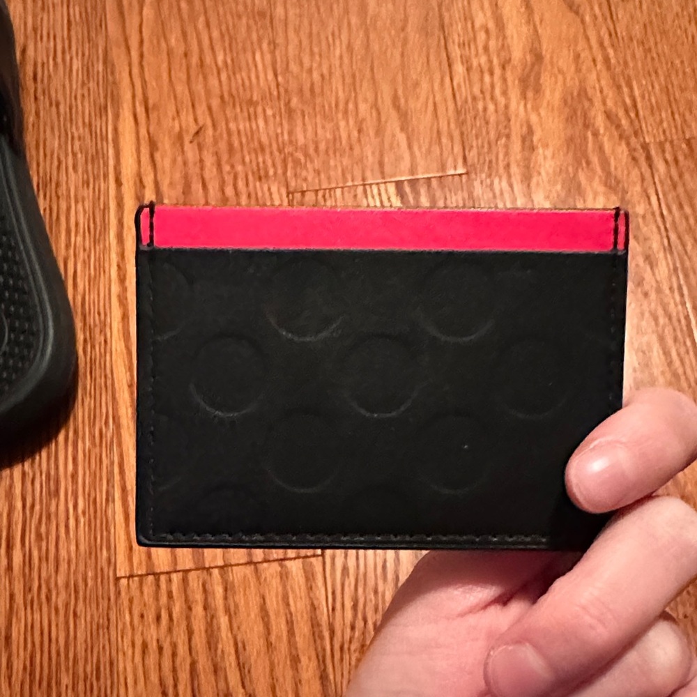 Sephora Black Minimalist Card Case with Subtle Logo